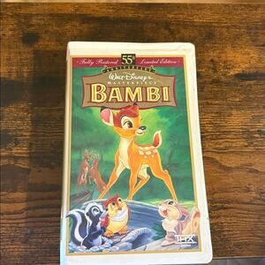 Disney Bambi VHS with Green and Brown Cover
